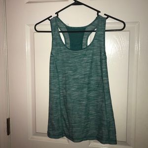 Danskin Now fitted blue stripped tank